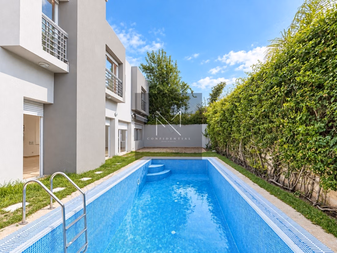 Spacious Villa for Rent with Pool, Ain Diab